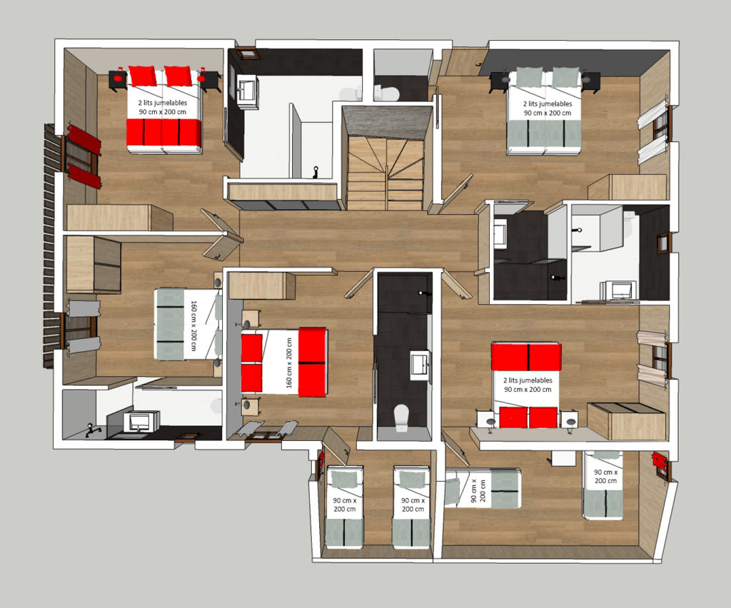 Chalet Chante Merle Plans du chalet